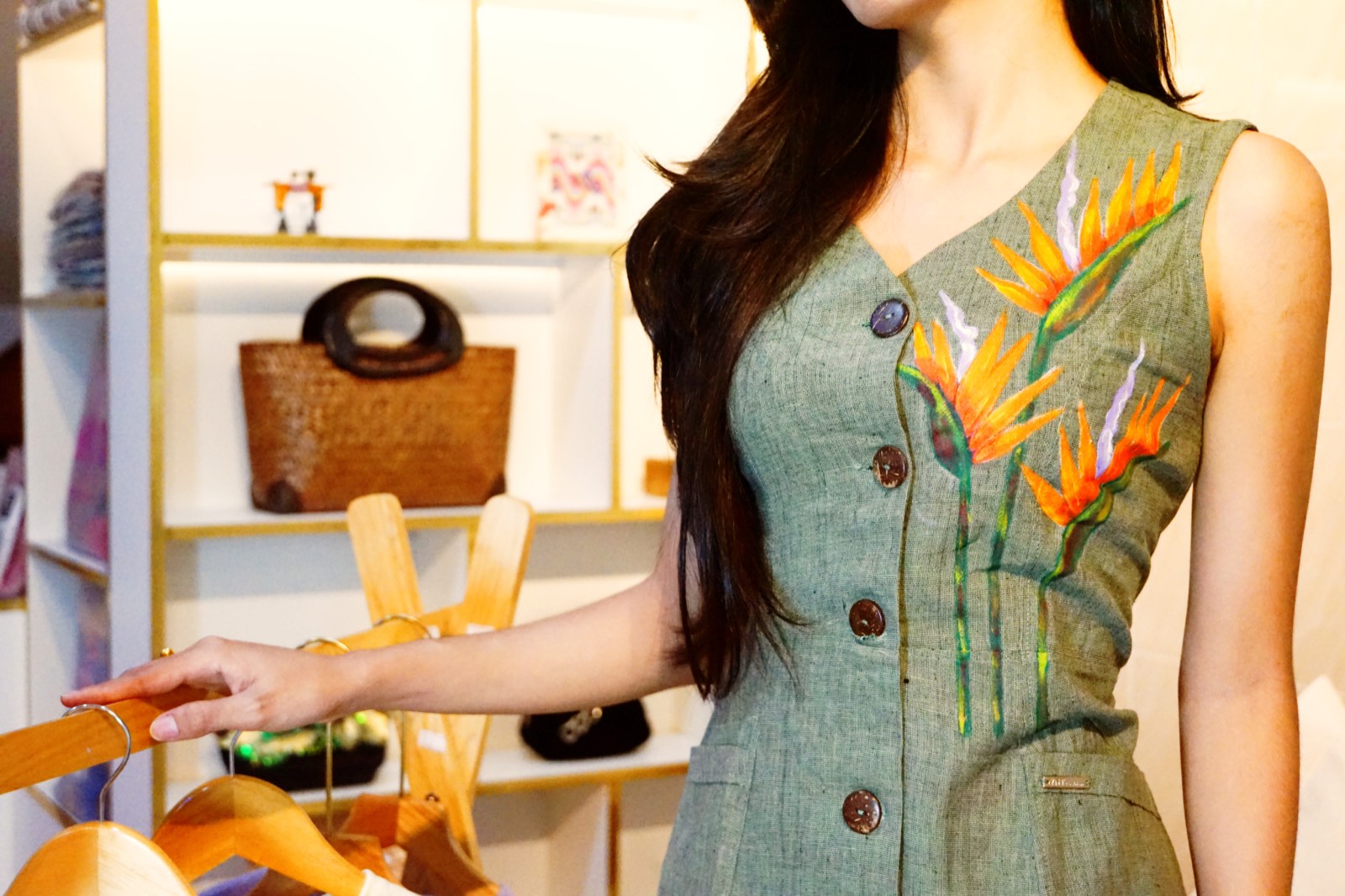 Hand-painted AURA garment